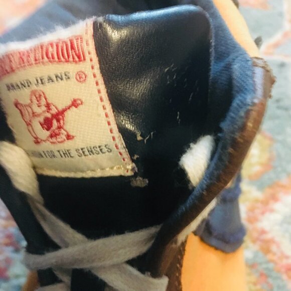 TRUE RELIGION 4 Color Canvas Unisex High Hi Top Men's 8 Women's 10 Shoes Sneaker - Picture 12 of 12